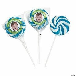 Top 10 😍 Hole-in-One Custom Photo Swirl Lollipops - 24 Pc. 👍