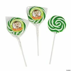 Best Sale 🛒 Snappy 🥳 Birthday Custom Photo Swirl Lollipops - 24 Pc. 🎉