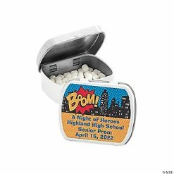 Hot Sale 😀 Personalized Superhero Mint Tins - 24 Pc. 🧨
