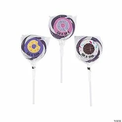 New 🔔 Personalized Donut Sprinkles Swirl Lollipops - 24 Pc. 😀