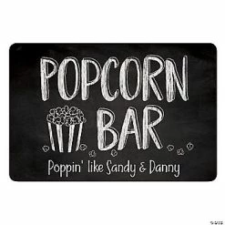 Discount 🥰 Personalized Popcorn Bar Sign 🤩