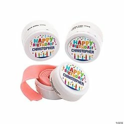 Flash Sale 😀 Personalized Happy 🎂 Birthday Roll Tape Gum - 12 Pc. 🔥