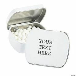 Outlet ⌛ Personalized Open Text Mint Tins - 24 Pc. ❤️