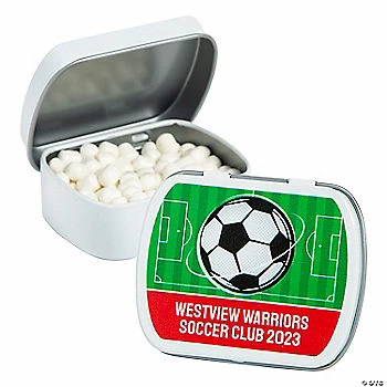 Flash Sale βοΈ Personalized Soccer Mint Tins - 24 Pc. π