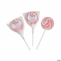 Hot Sale ✔️ Personalized Ice Cream Party Swirl Lollipops - 24 Pc. 🥰