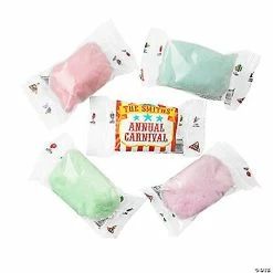 Cheapest 🌟 Personalized Carnival Cotton 🍬 Candy Favor Packs – 24 Pc. 👏