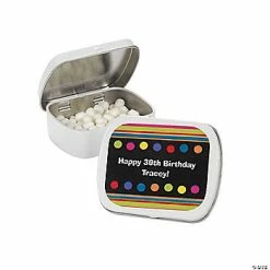 Hot Sale 💯 Personalized Milestone 🎂 Birthday Mint Tins - 24 Pc. 😉
