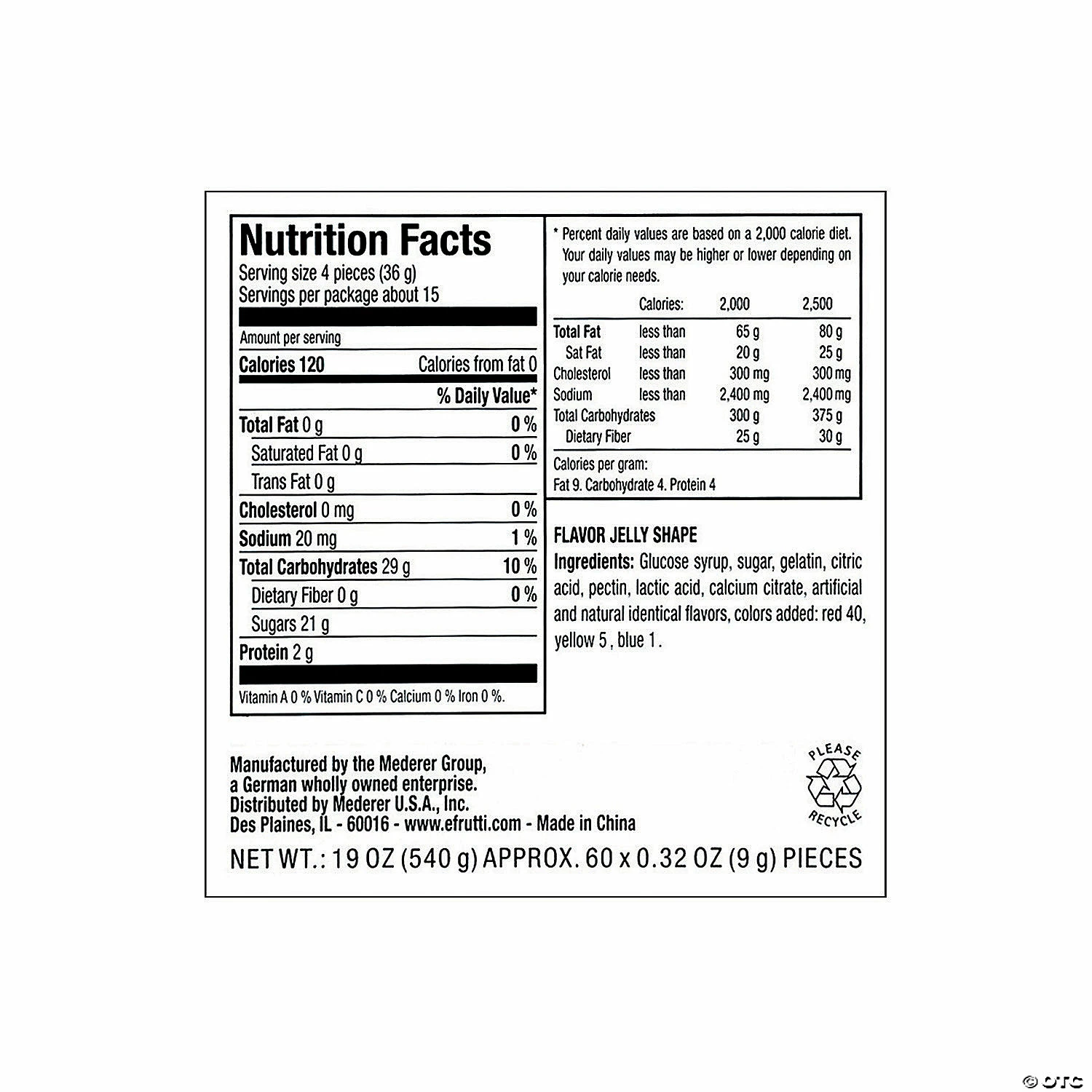 Deals 🛒 Efrutti® Mini Burger Sour Gummi 🍬 Candy - 60 Pc. 😀 - Image 3