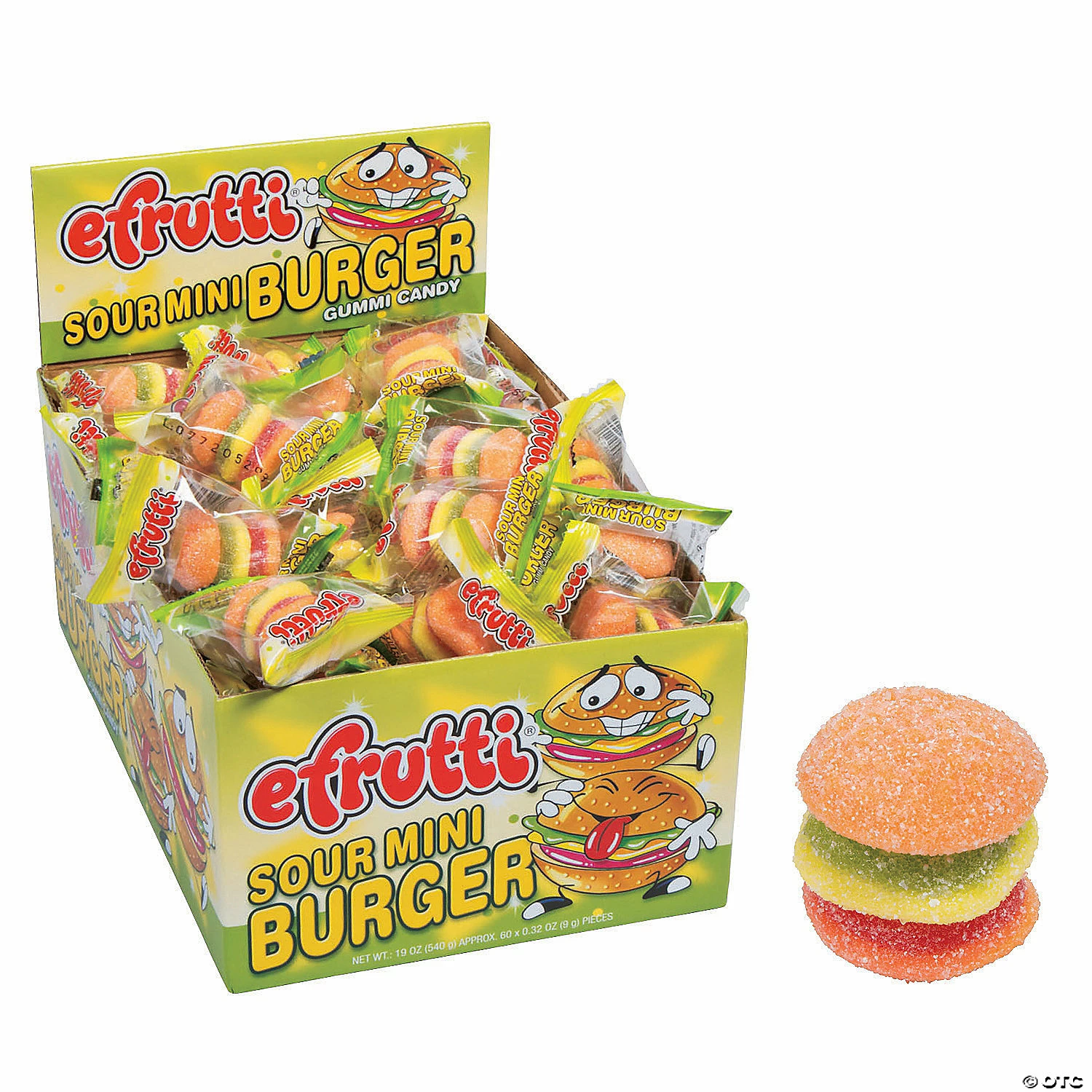 Deals 🛒 Efrutti® Mini Burger Sour Gummi 🍬 Candy - 60 Pc. 😀
