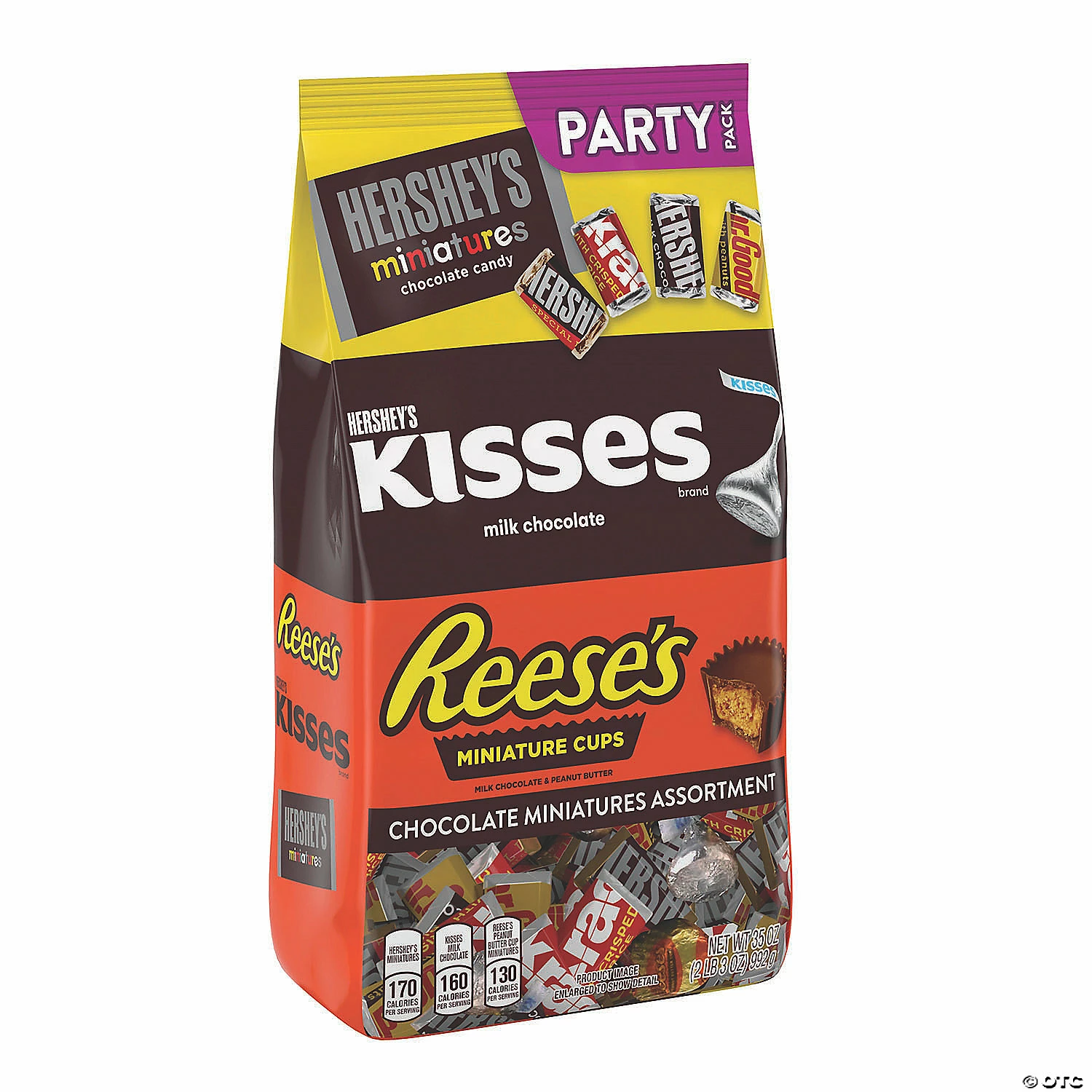 New 🥰 HERSHEY'S, REESE'S, KISSES Milk Chocolate 🍬 Candy Assortment, 35 oz 😀 - Image 2