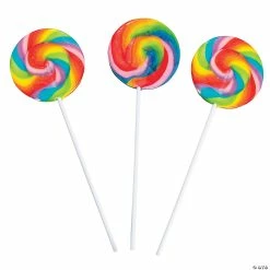 New 🔔 Large Cherry Flavored Swirl Lollipops - 12 Pc. 😀