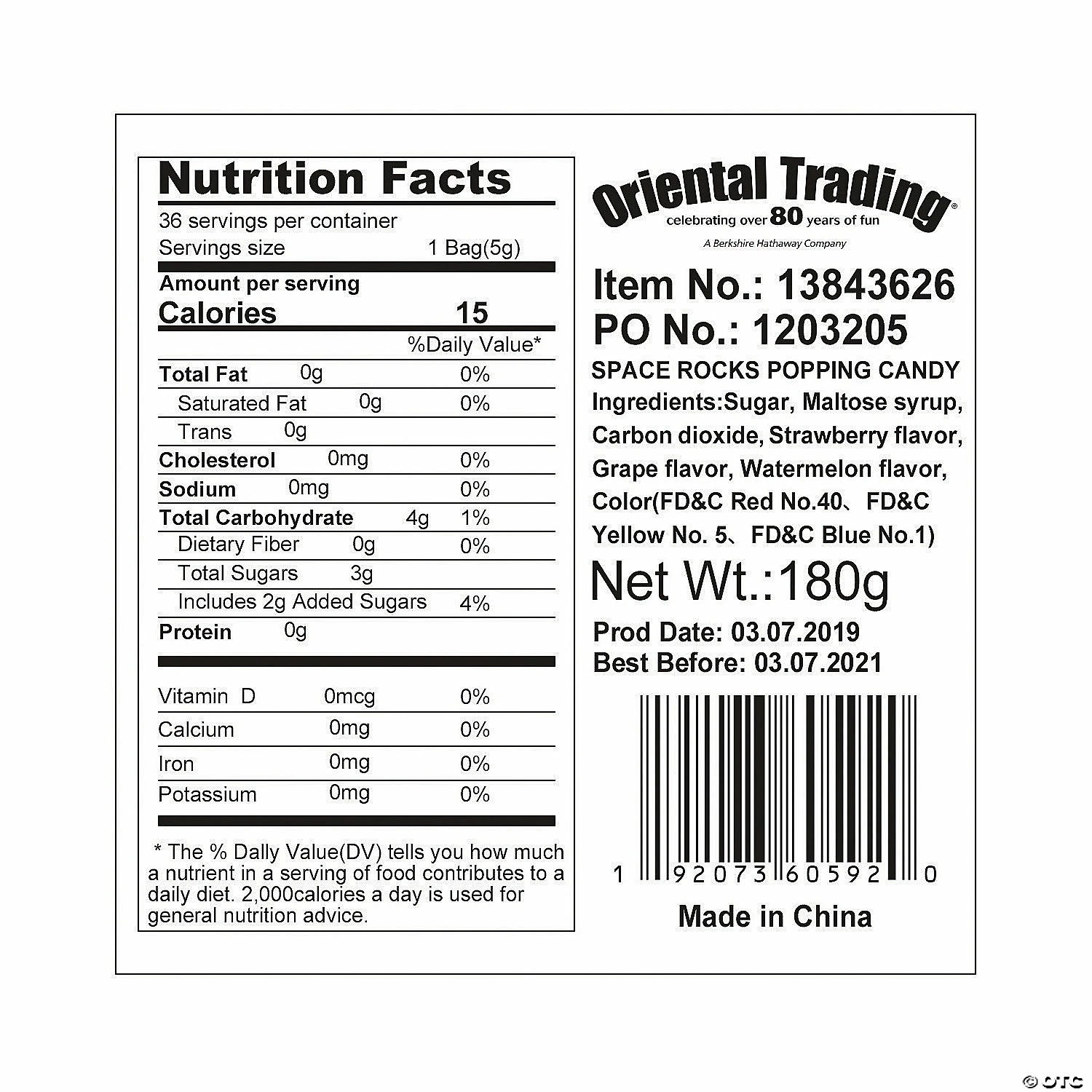 Best reviews of 😉 Space Rocks Popping Hard 🍬 Candy Fun Packs - 36 Pc. 🎁 - Image 2