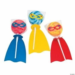 Cheapest ๐ฏ Superhero Swirl Lollipops - 12 Pc. โ