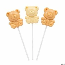 Best Pirce ⭐ Teddy Bear Lollipops - 12 Pc. 🛒